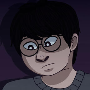 A circular icon of Martin Blackwood's face. He is a fat Korean man with circle glasses.